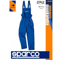   Sparco DUNGAREES BLUE premium szerelő kantáros nadrág - munkaruha