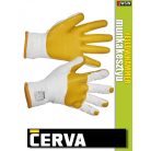 Cerva YELLOWHAMMER textil latex-mártott kesztyű - munkakesztyű