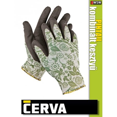 Cerva PINTAIL textil latex-mártott kesztyű - munkakesztyű