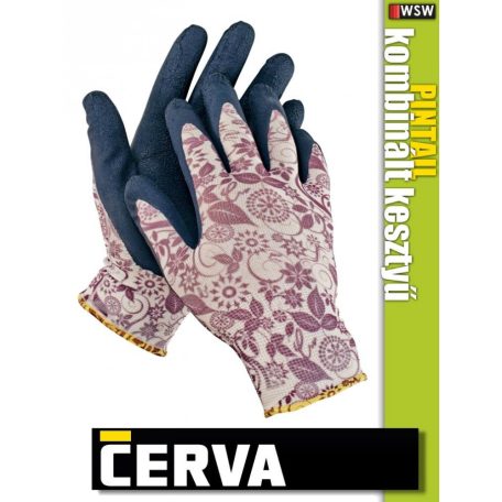 Cerva PINTAIL textil latex-mártott kesztyű - munkakesztyű