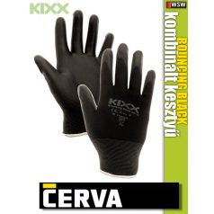 Cerva Kixx LIKE LIME textil nitrilmártott kesztyű - munkakesztyű