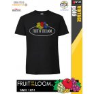Fruit of the Loom VINTAGE BLACK feliratos férfi póló - munkaruha - utcai ruházat