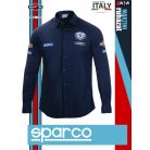 Sparco MARTINI RACING BLUE SHIRT prémium hosszúujjú ing - munkaruha