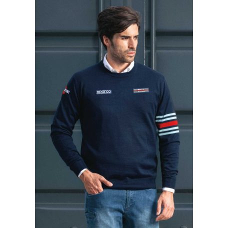 Sparco MARTINI RACING BLUE SHIRT prémium hosszúujjú ing - munkaruha