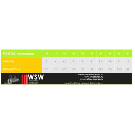 Panda ORSETTO S3 CI bélelt munkabakancs - munkacipő