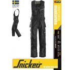 Snickers CRAFTSMEN BLACK technikai kopásbiztos kantárosnadrág - munkaruha