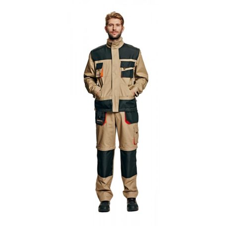 Cerva EMERTON SUMMER BEIGE 2in1 technikai munkakabát - munkaruha