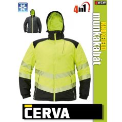   Cerva KNOXFIELD YELLOW HI-VIZ 4in1 bélelt munkakabát - munkaruha