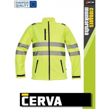 Cerva CIUDADES YELLOW MURCIA technikai softshell munkakabát - munkaruha