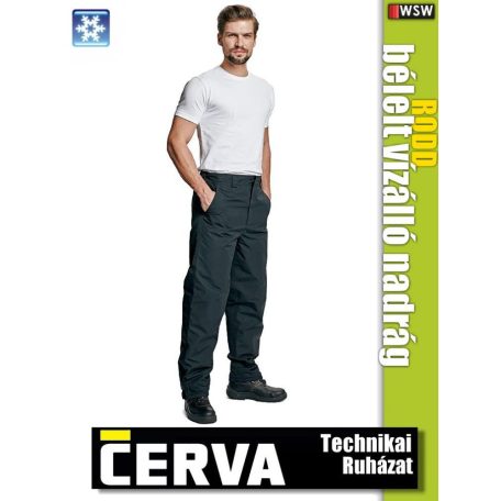 Cerva CARGO BLACK RODD bélelt vizálló deréknadrág - munkaruha
