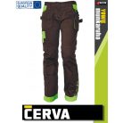Cerva YOWIE BROWN prémium női pamutgazdag deréknadrág - munkaruha