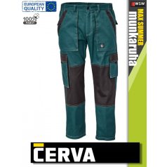   Cerva MAX SUMMER PETROL pamut technikai deréknadrág - munkanadrág