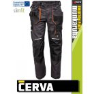Cerva EMERTON PLUS ANTRACITE-ORANGE slimfit technikiai deréknadrág - munkaruha