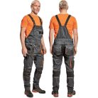Cerva EMERTON PLUS ANTRACITE-ORANGE slimfit technikiai kantárosnadrág - munkaruha