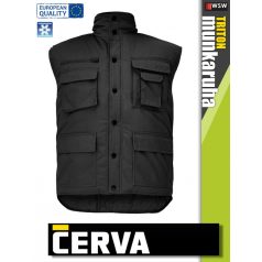 Cerva TRITON BLACK bélelt téli mellény - munkaruha
