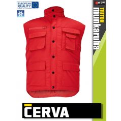 Cerva TRITON RED bélelt téli mellény - munkaruha