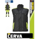 Cerva MAX VIVO BLACKHVY technikai téli bélelt munkamellény - munkaruha