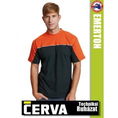 Cerva Emerton Black galléros pólóing