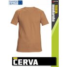 Cerva TEESTA BEIGE pamut rugalmas egyszínű póló - 160 g/m2