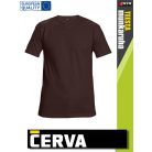 Cerva TEESTA DARKBROWN pamut rugalmas egyszínű póló - 160 g/m2