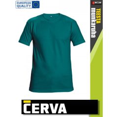   Cerva TEESTA SEAGREEN pamut rugalmas egyszínű póló - 160 g/m2