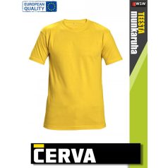   Cerva TEESTA YELLOW pamut rugalmas egyszínű póló - 160 g/m2