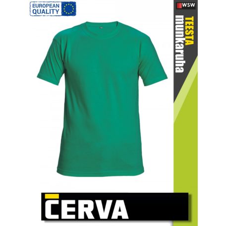 Cerva GARAI GREEN pamut rugalmas egyszínű póló - 190 g/m2
