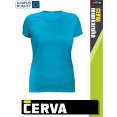   Cerva SURMA TURQUISE pamut rugalmas egyszínű női póló - 170 g/m2