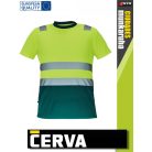 Cerva CIUDADES YELLOWGREEN MONZON láthatósági póló - munkaruha