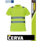 Cerva CIUDADES YELLOW JAEN láthatósági galléros póló - munkaruha