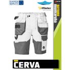 Cerva DAYBORO WHITE rugalmas anyagú rövidnadrág - munkaruha