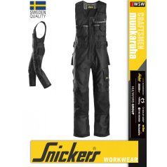   Snickers CRAFTSMEN BLACK technikai kopásbiztos kantárosnadrág - munkaruha