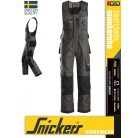 Snickers CRAFTSMEN MUTEDBLACK technikai kopásbiztos kantárosnadrág - munkaruha