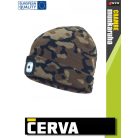 Cerva CRAMBE GREEN DEEL beépített USB led téli sapka - munkaruha