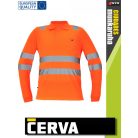 Cerva CIUDADES ORANGE LUGO láthatósági galléros póló - munkaruha