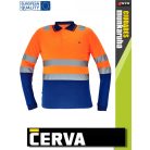 Cerva CIUDADES ORANGENAVY LEON láthatósági galléros póló - munkaruha
