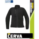 Cerva BHADRA BLACK polár zipzáros pulóver - munkaruha