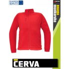 Cerva BHADRA RED polár zipzáros pulóver - munkaruha