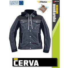   Cerva NEURUM ANTRACITE CLASSIC prémium pamutgazdag stretch kapucnis munkakabát - munkaruha