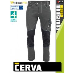   Cerva NEURUM ANTRACITE PERFORMANCE prémium extra rugalmas stretch SLIMFIT nadrág - munkaruha