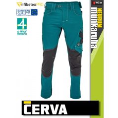  Cerva NEURUM PETROL PERFORMANCE prémium extra rugalmas stretch SLIMFIT nadrág - munkaruha