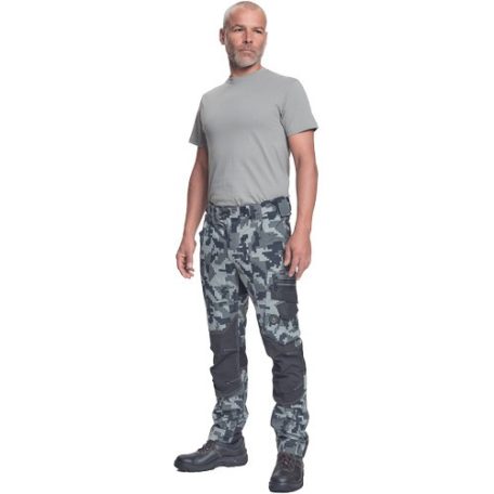 Cerva NEURUM OILGREEN CAMO prémium extra rugalmas SLIMFIT nadrág - munkaruha