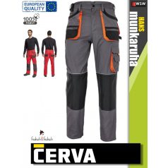   Cerva F&F HANS GREY pamut technikai deréknadrág - munkaruha
