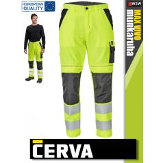   Cerva MAX VIVO HVYELLOW technikai láthatóági munkanadrág - munkaruha