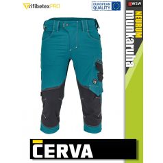   Cerva NEURUM PETROL CLASSIC prémium pamutgazdag stretch rövidnadrág - munkaruha