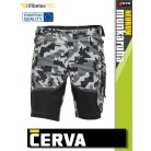 Cerva NEURUM ANTRACITE CAMO prémium stretch rövidnadrág - munkaruha