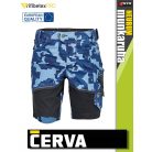 Cerva NEURUM NAVY CAMO prémium stretch rövidnadrág - munkaruha