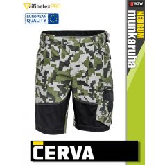   Cerva NEURUM OILGREEN CAMO prémium stretch rövidnadrág - munkaruha