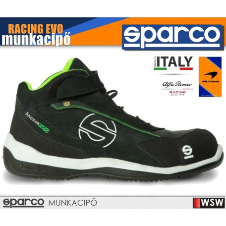 Sparco RACING EVO BLACKWHITE S3 technikai munkabakancs - munkacipő