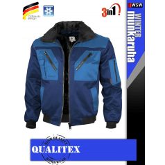   Qualitex PILOT ROYALNAVY 3in1 prémium bomber téli kabát - munkaruha